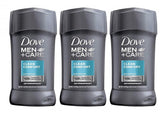 Dove Men+Care Clean Comfort antiperspirant stick pack three for all-day freshness