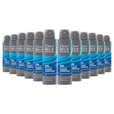 Dove Men+Care Clean Comfort dry spray bottle delivers lasting protection and ease of use.