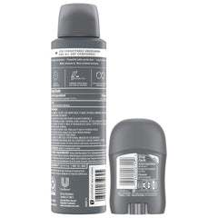 Dove Men+Care dry spray close-up applying to underarm for instant dry feel.