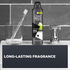 Dove Men+Care Invisible Fresh spray shows no white marks on dark fabrics
