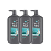 DOVE MEN + CARE Sensitive Skin bottle front with hydrating formula for dry skin after shower