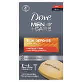 Dove Men+Care Skin Defense soap bar lather close-up for clean skin