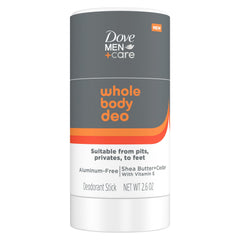 DOVE MEN + CARE desodorante para axilas, protección duradera.