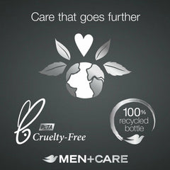 Dove Men Plus Care invisible dry aerosol spray in action shows quick-absorbing formula.
