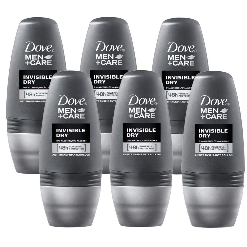 Dove roll-on invisible-dry bottle offers long-lasting freshness without residue.