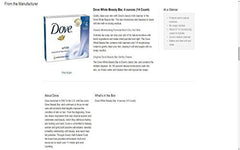 Dove White Cream Bar pack 12 individually wrapped bars for freshness