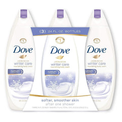Dove Winter Care bottle nourishes skin during dry winter months.