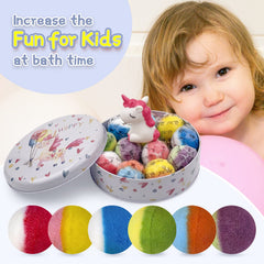 Caja regalo DOVIPE con bombas de baño para regalo infantil, presentación elegante.