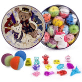 DOVIPE kids bath bombs with surprise crystals brighten bath time with playful toys