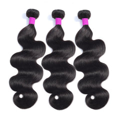 Dowstalgirl body wave bundles 18 inch natural color for seamless length and volume