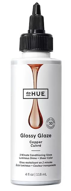 dpHUE Glossy Glaze Copper bottle ready for in-shower conditioning and shine.