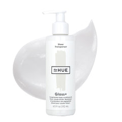 dpHUE Gloss+ Sheer bottle shows universal moisture for all hair colors.