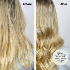 dpHUE Gloss+ Sheer packaging highlights its sulfate- and paraben-free formula.