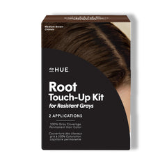 dpHUE Root Touch-Up Bottle for resistant grays delivers long-lasting color at the roots.