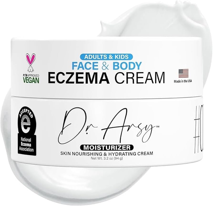 Dr. Arsy Eczema Cream jar closeup for barrier repair.