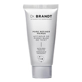 Dr Brandt Pores No More primer application close-up showing smooth texture and refined pores.