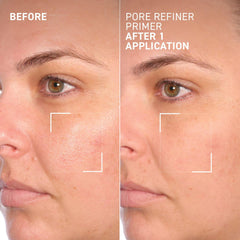 Dr Brandt Pores No More pores smoothing close-up illustrates refined appearance and texture.