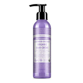 Dr. Bronner's Organic Hair Crème Lavender Coconut bottle showcases lightweight shine for all hair types