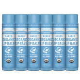 Dr. Bronner's Organic Lip Balm 6-pack tubes for convenient daily lip moisture