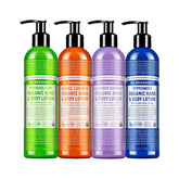 Dr. Bronner's Organic Lotion Peppermint bottle for cooling, fast-absorbing hydration.