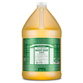 Dr. Bronner's Pure-Castile Almond bottle offers gentle cleansing for face and body.