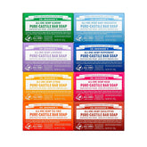 Dr. Bronner's almond bar with rich lather for gentle cleansing