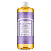 Dr. Bronner's Lavender Pure-Castile bottle ready for versatile skin care and home cleaning