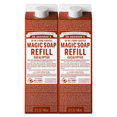 Dr. Bronner's Pure-Castile Refill bottle in Eucalyptus for versatile cleaning