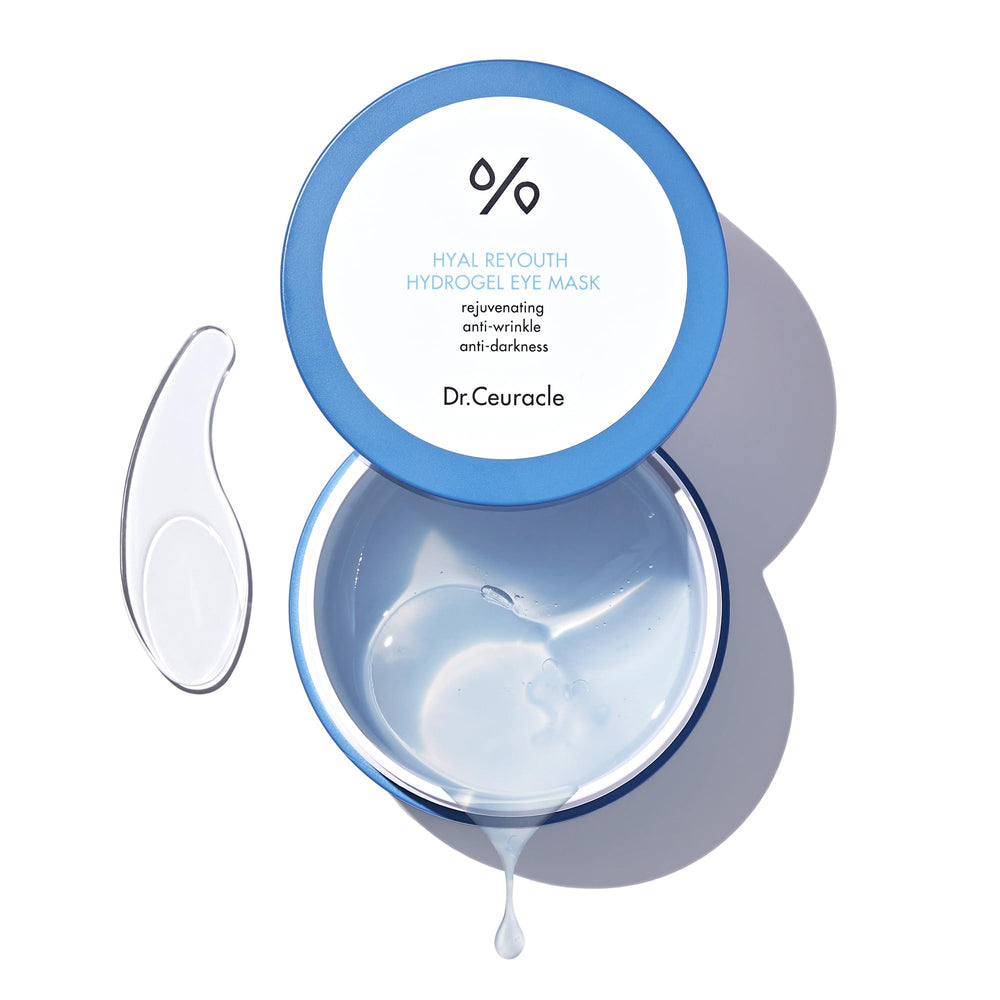 Dr.Ceuracle Hyal Reyouth eye mask packaging highlights hydration for tired under-eyes