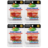 Dr. Dan's Cortibalm 4 Pack packaging on box, ideal for family lip care on the go.