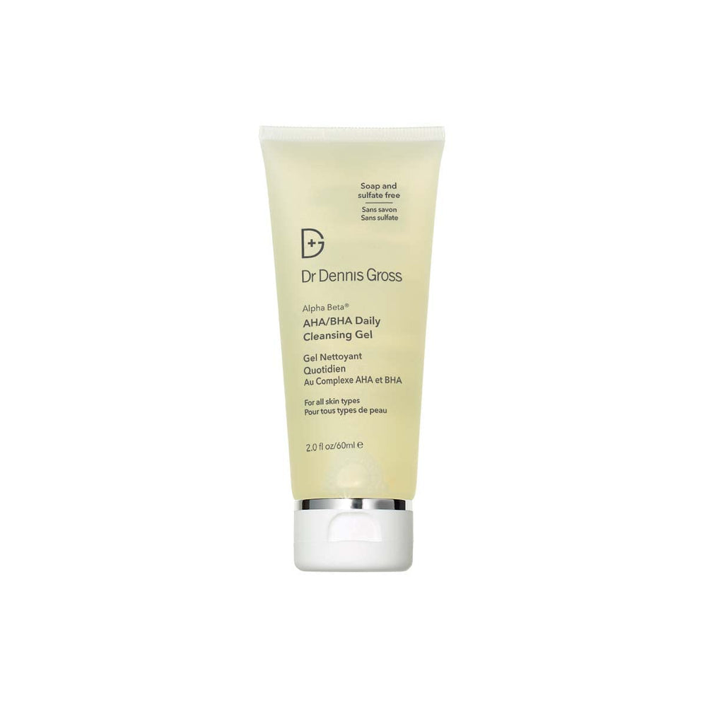 Dr Dennis Gross Alpha Beta daily cleanser bottle pour for refreshing cleanse