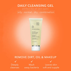Dr Dennis Gross Alpha Beta daily cleanser foamy lather delivers gentle daily cleansing