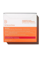 Dr Dennis Gross Alpha Beta Extra Strength Daily Peel towelettes packaging for at-home exfoliation.