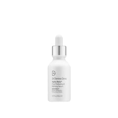 Dr Dennis Gross Alpha Beta Serum bottle highlights pore-refining formula for clearer complexion.