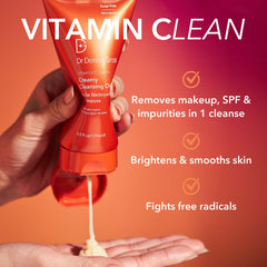 Dr Dennis Gross creamy cleansing oil texture swirls into milk with water