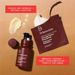 Dr Dennis Gross Phyto-Retinol Blend ingredients close-up emphasizes anti-wrinkle potential.