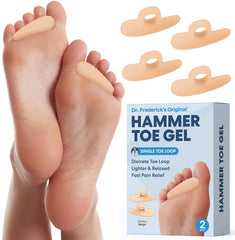 Dr. Frederick's Original Hammer Toe Corrector Gels sit between toes for targeted relief and alignment.