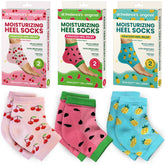 Dr. Frederick's Original Moisturizing Heel Socks 3-pair packaging for stocking stuffer hydration.