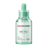 Dr.G R.E.D. blemish clear serum bottle close-up highlighting premium packaging for easy storage