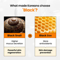 Dr.G Royal Black Snail Cream label detail highlights clean formula.
