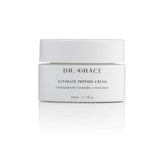 Dr. Grace Ultimate Peptide Cream bottle closeup showing rich hydration potential.