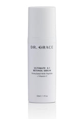 Dr. Grace Ultimate Retinol Serum bottle closeup for nightly glow