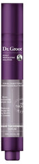 Dr. Groot award-winning serum bottle close-up demonstrates precise roll-on for targeted scalp care.