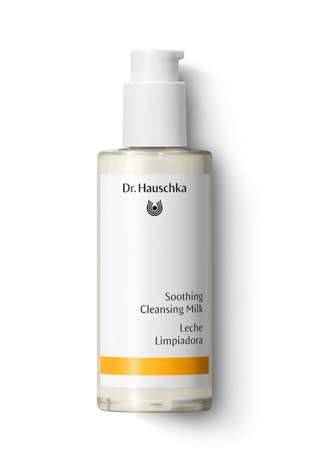Dr. Hauschka Soothing Cleansing Milk bottle close-up for gentle cleansing
