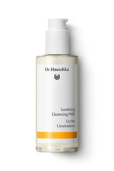 Dr. Hauschka Soothing Cleansing Milk bottle close-up for gentle cleansing