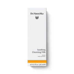 Dr. Hauschka Soothing Cleansing Milk cotton-pad application supports gentle cleansing