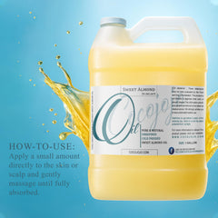 Dr Joe Lab Sweet Almond Oil label detail communicates quality and pure sourcing.