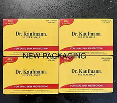 Dr. Kauffman Soap sulfur-zinc oxide detail suggests gentle care.