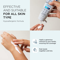 Dr. Lift Antibacterial Body Lotion with calendula chamomile hydrates and softens skin.