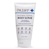 Dr. Lift antibacterial salt scrub bottle front for exfoliation and skin refreshment